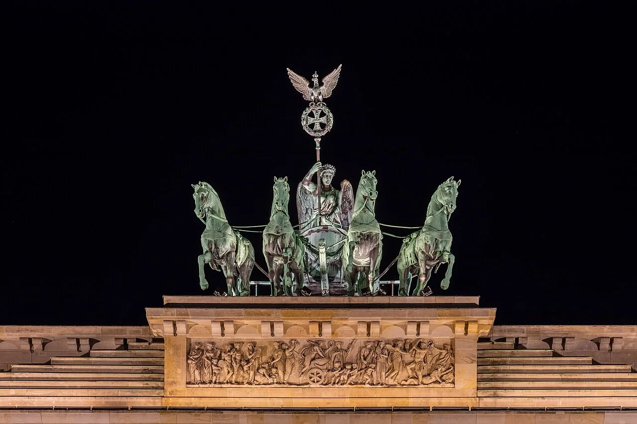 Brandenburg Gate at dusk, Berlin