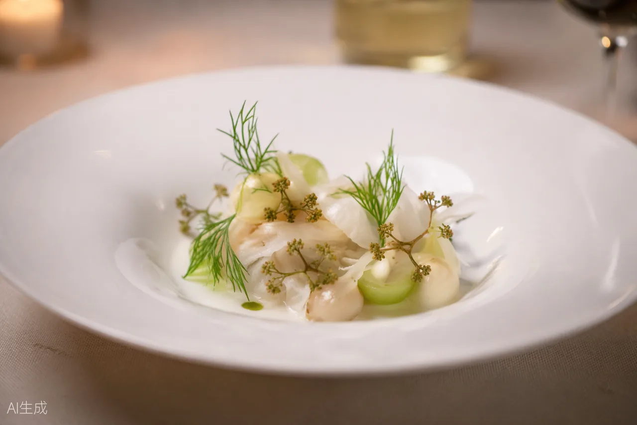 Scandinavian dish in the style of Aska, New York (AI-generated illustration)