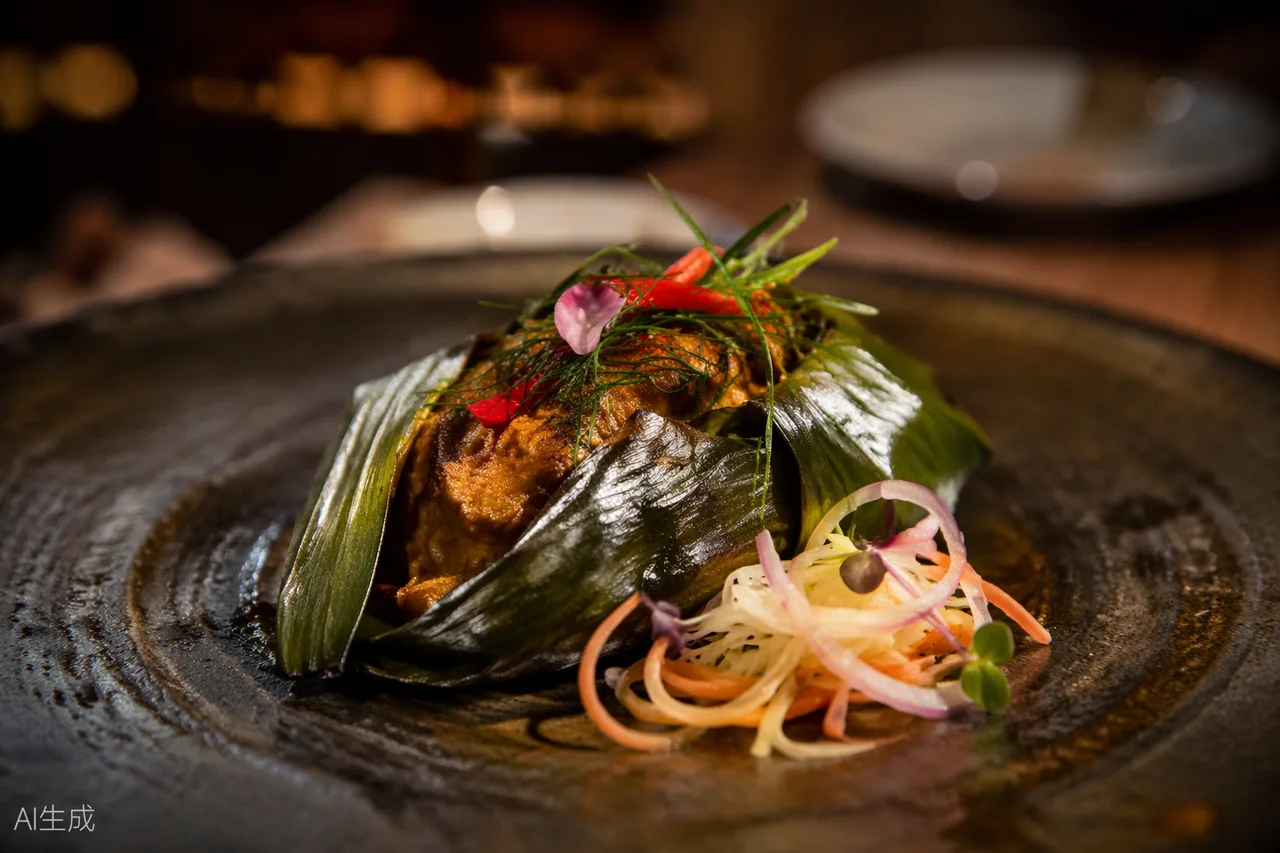 Malaysian dish in the style of Beta KL, Kuala Lumpur (AI-generated illustration)