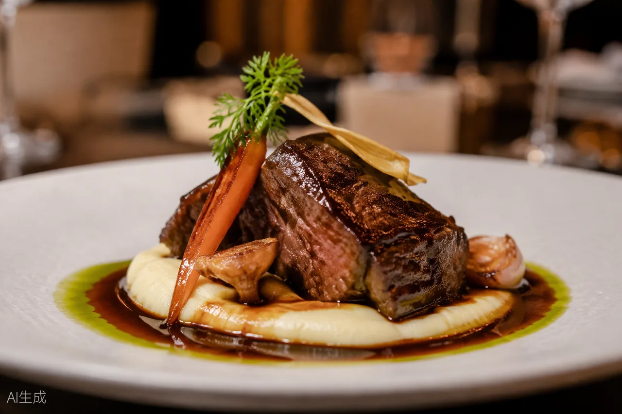 French dish in the style of Bidou, Kuala Lumpur (AI-generated illustration)