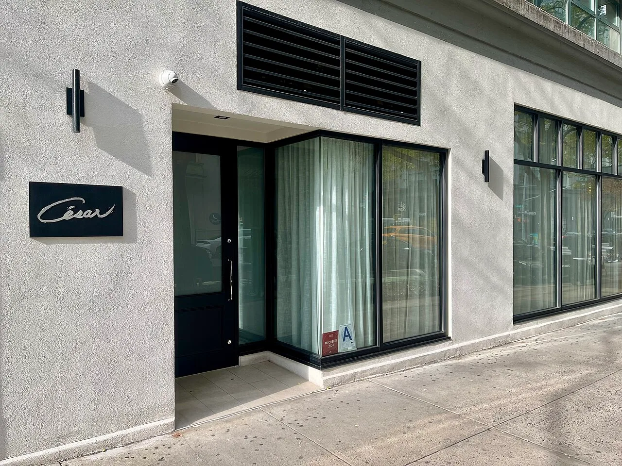 César restaurant on Hudson Street, New York