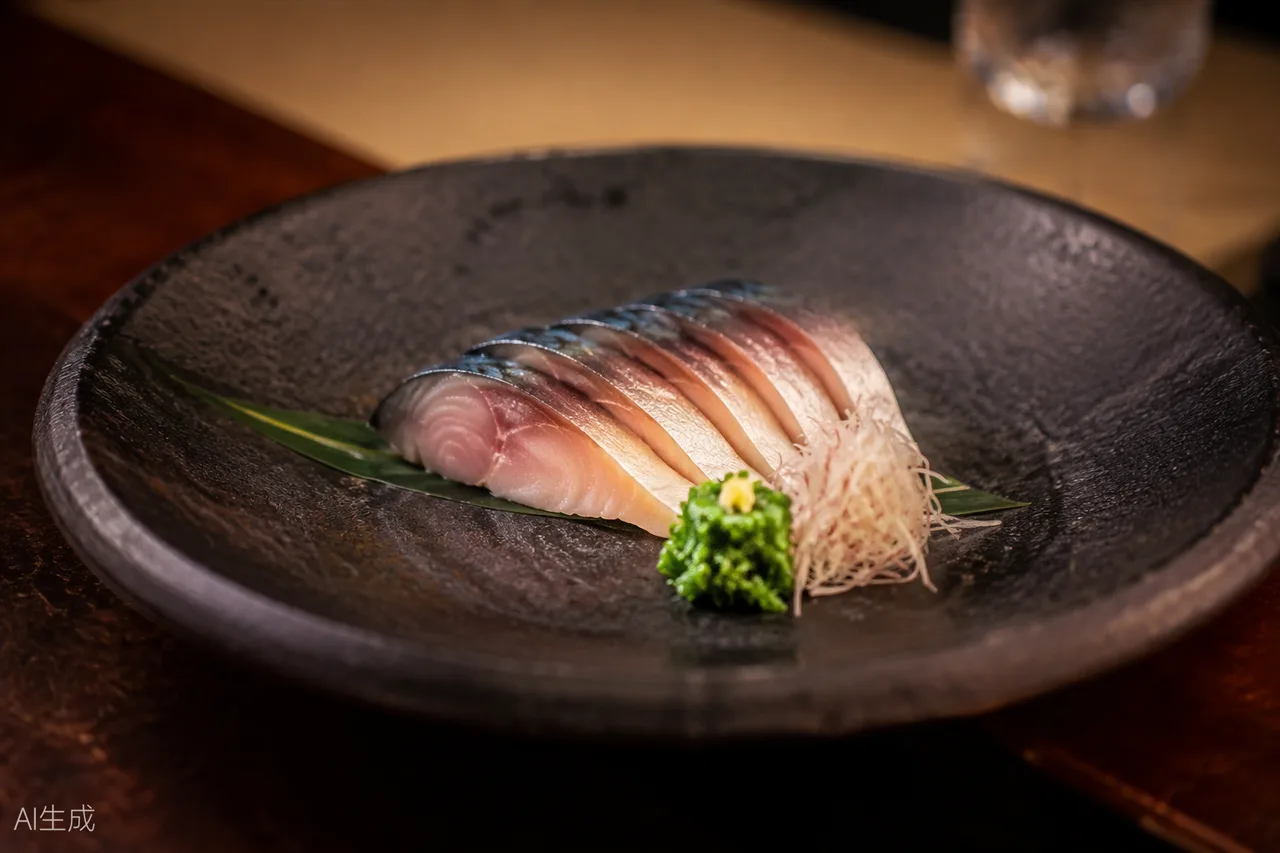 Japanese dish in the style of Chef's Table at Brooklyn Fare, New York (AI-generated illustration)