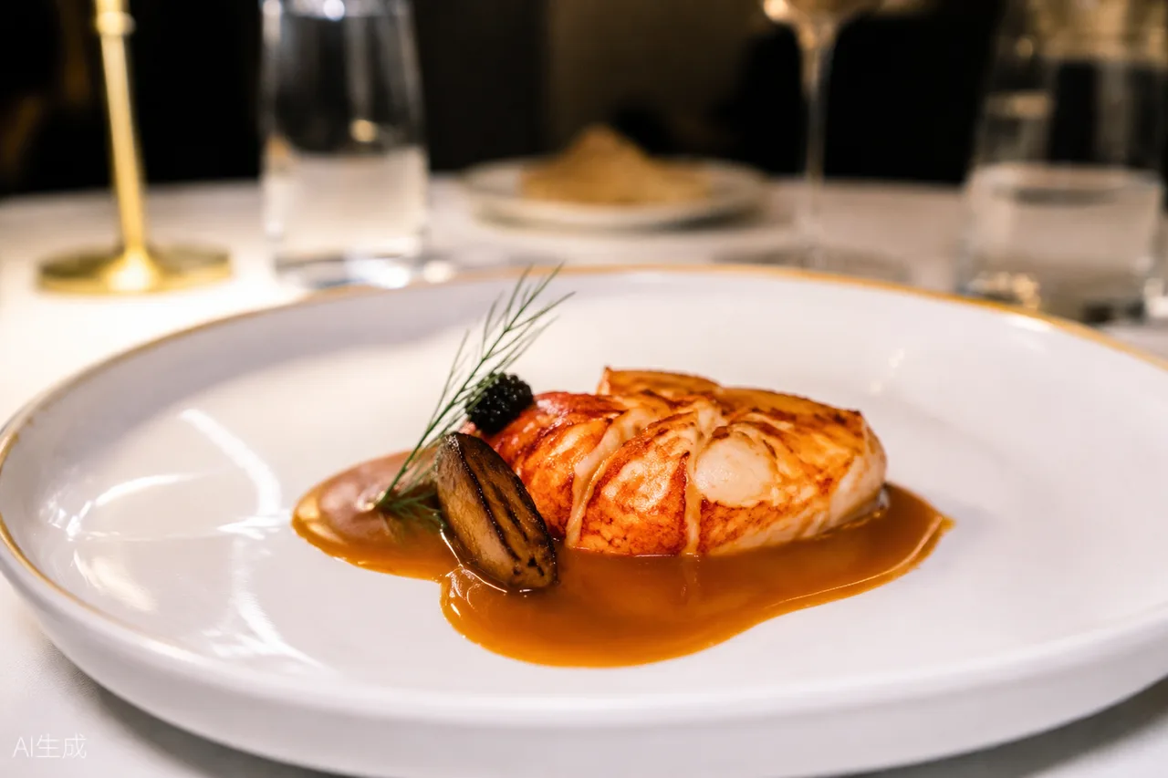 French dish in the style of Entier French Dining, Kuala Lumpur (AI-generated illustration)