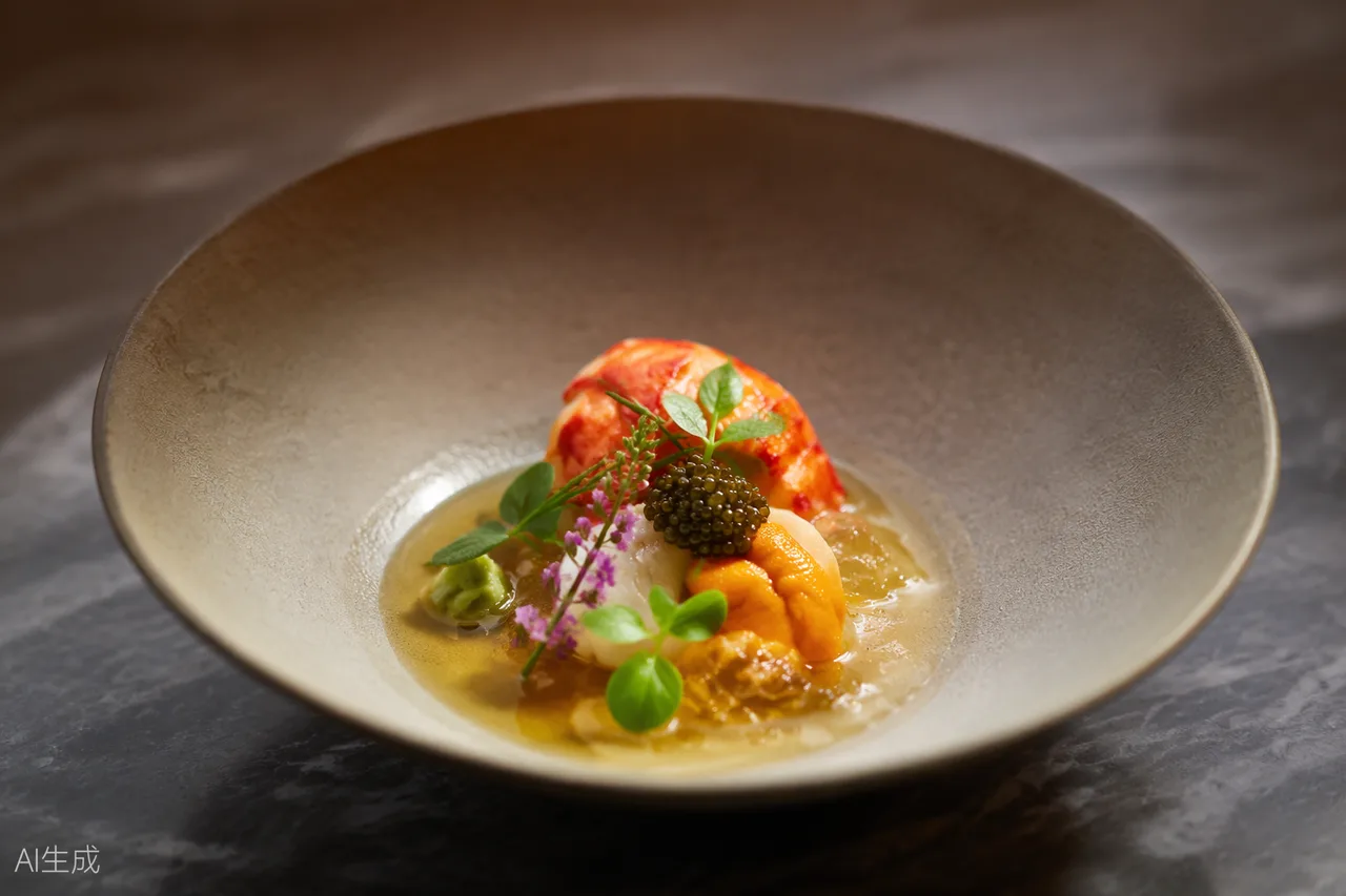 Japanese dish in the style of K, Kuala Lumpur (AI-generated illustration)