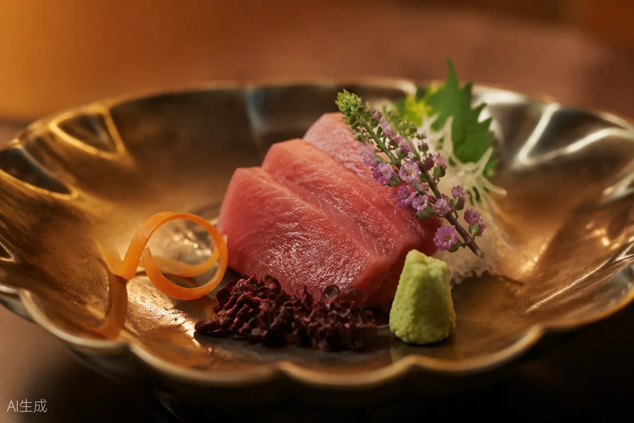 Japanese dish in the style of Kanda, Tokyo (AI-generated illustration)