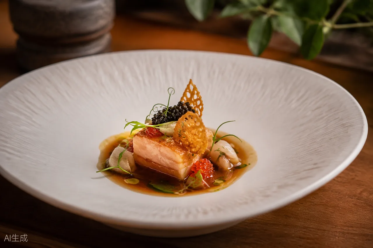 Innovative dish in the style of Molina, Kuala Lumpur (AI-generated illustration)