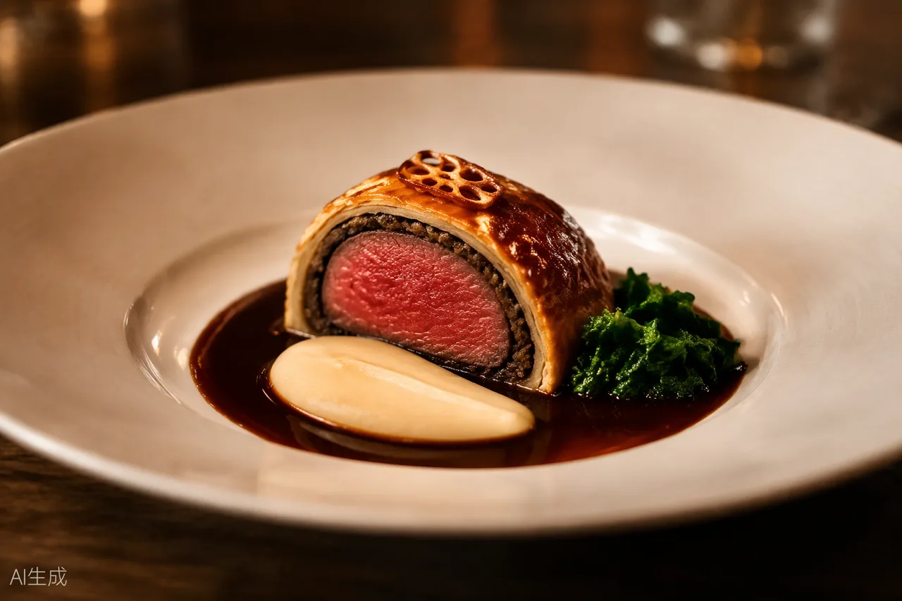 British dish in the style of The Great Chase, London (AI-generated illustration)