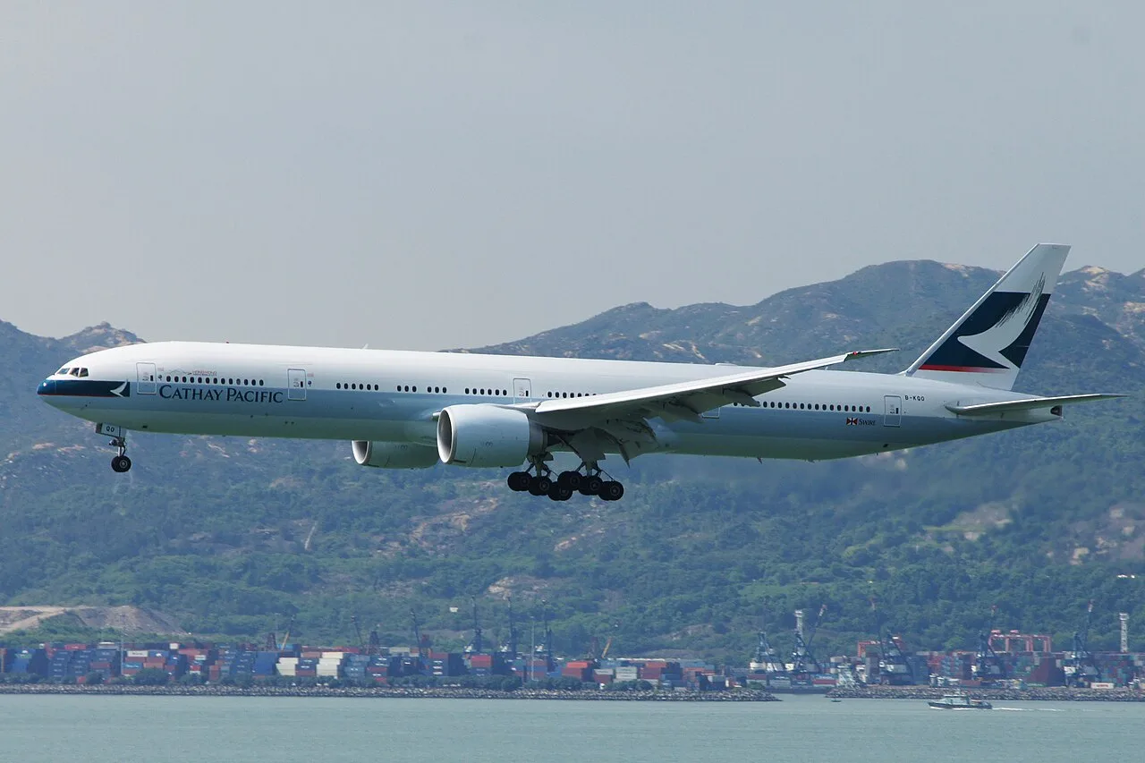Cathay Pacific Boeing 777 aircraft.