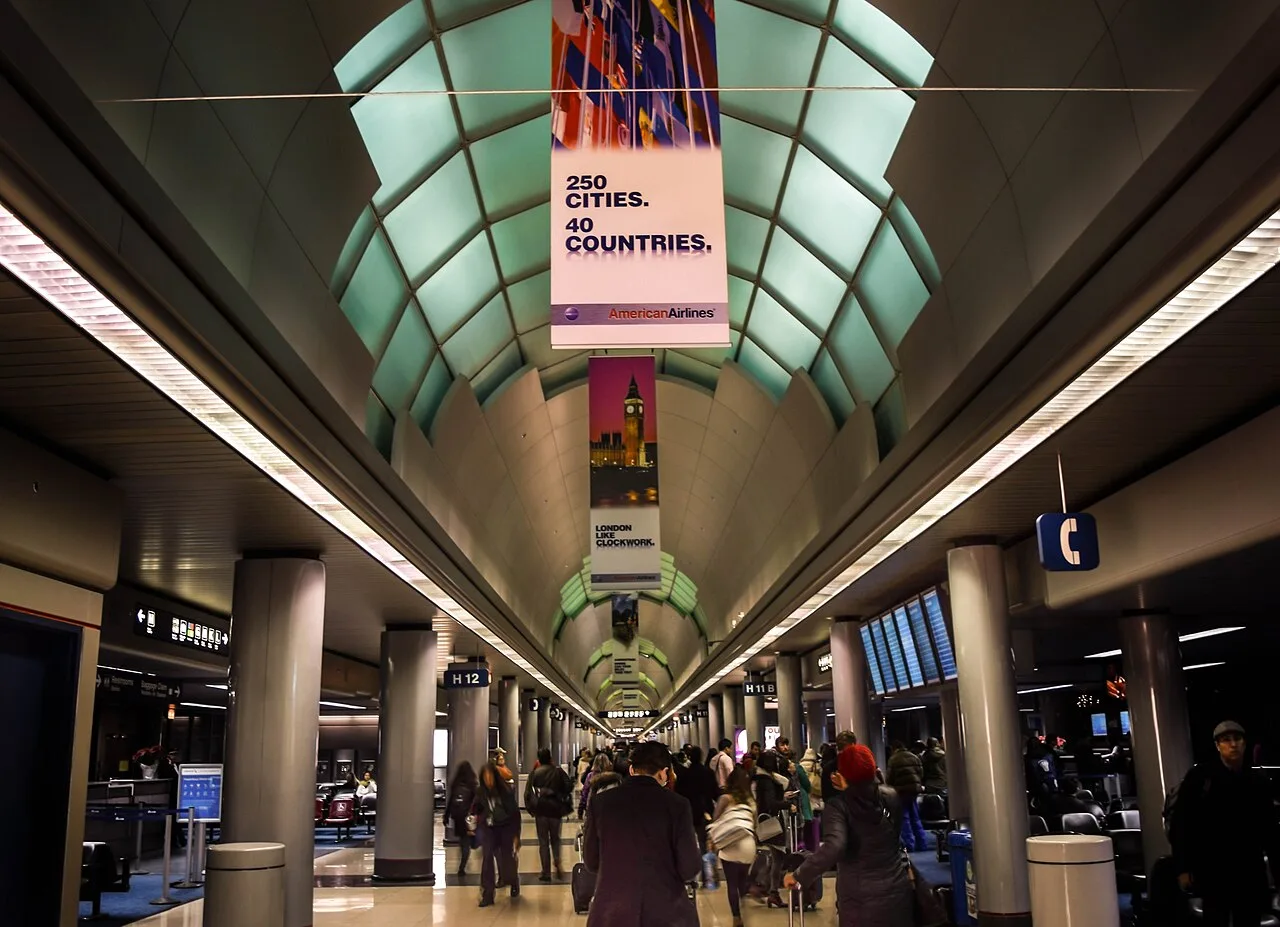 Chicago O'Hare Terminal 5 — international departures hub.