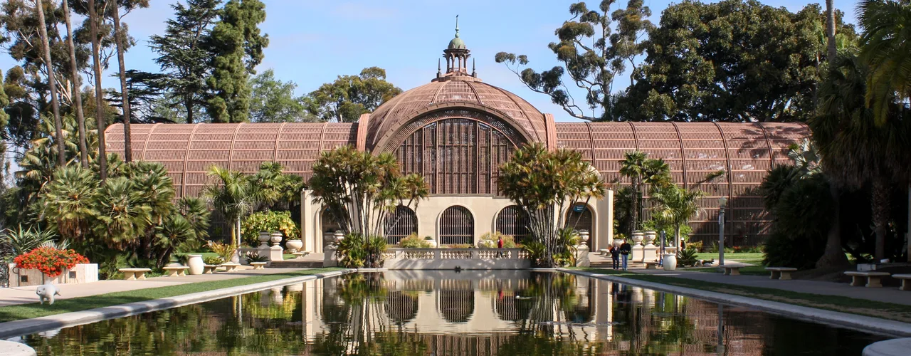 Botanical Building and reflecting pool in Balboa Park, San Diego