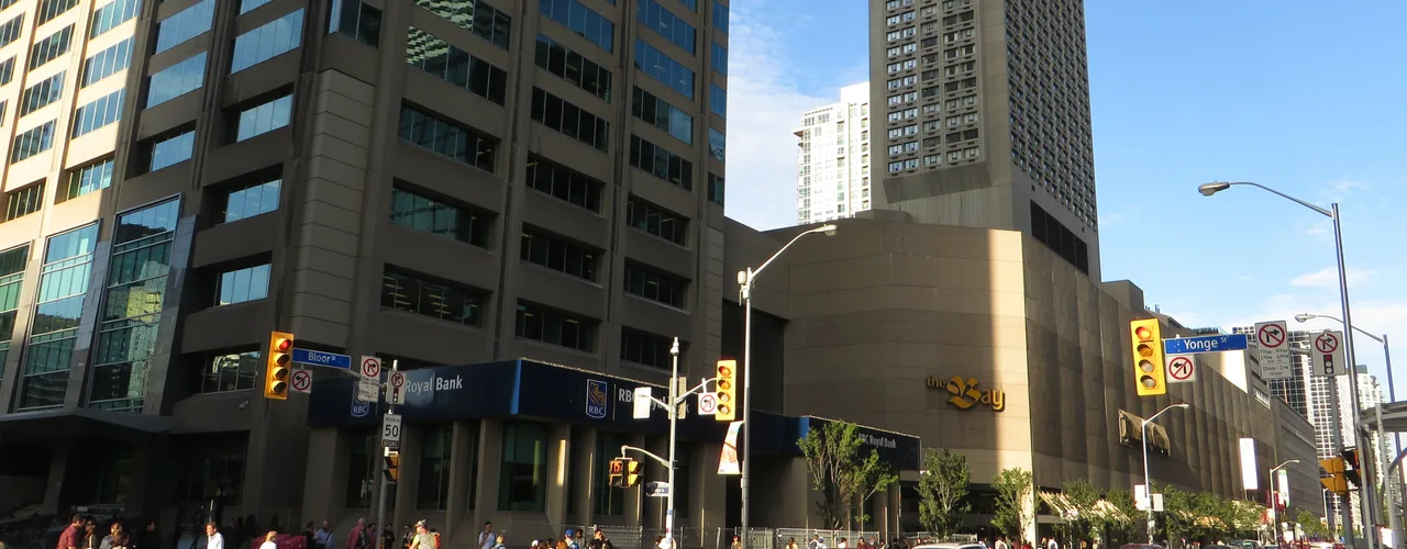 Yorkville streetscape in midtown Toronto