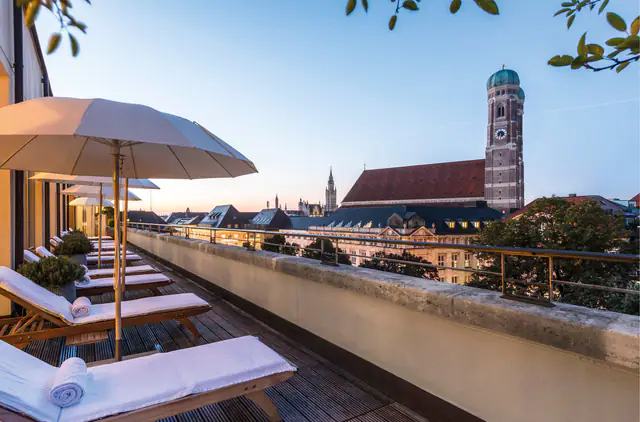 Hotel Bayerischer Hof, Munich — exterior and approach