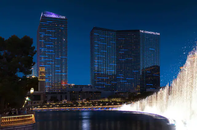The Cosmopolitan of Las Vegas, Las Vegas — exterior and approach
