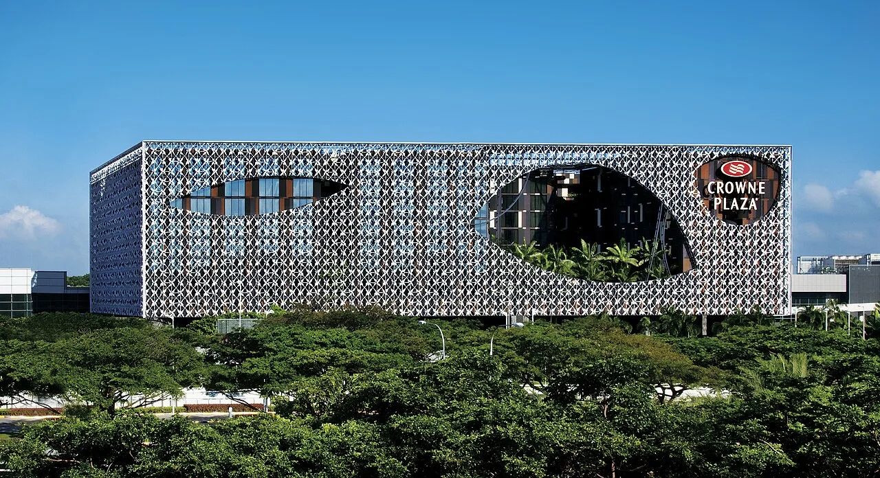 Crowne Plaza Changi Airport exterior, Singapore