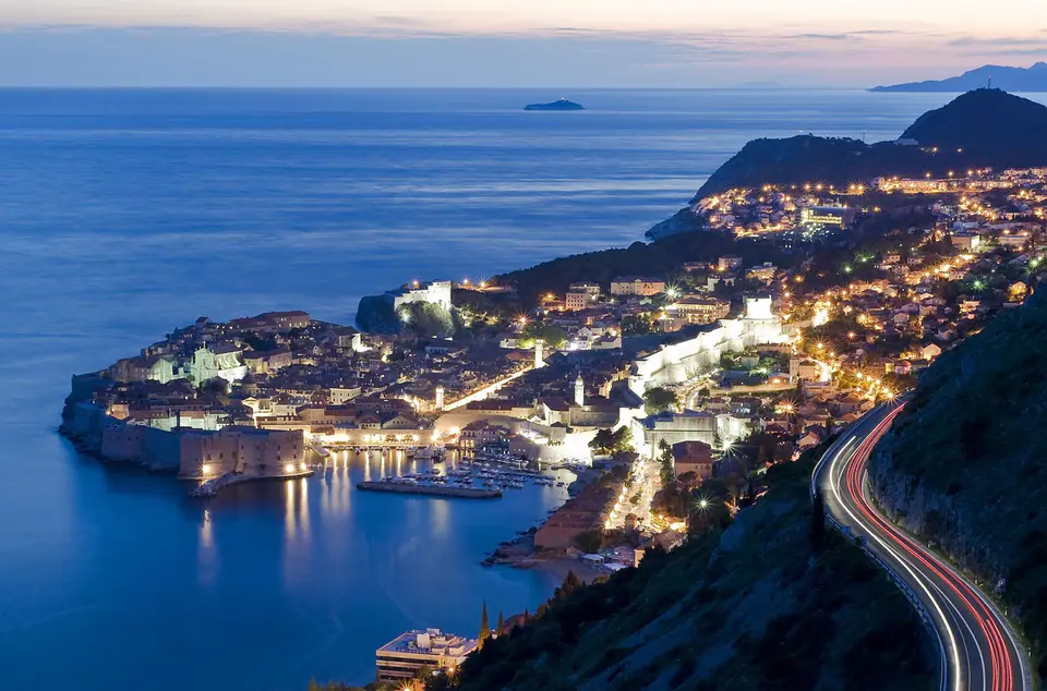Hotel Excelsior below Dubrovnik Old Town