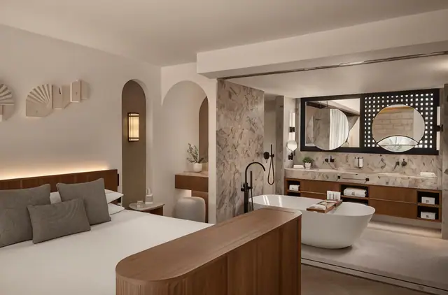 Elysium, Paphos — exterior and approach