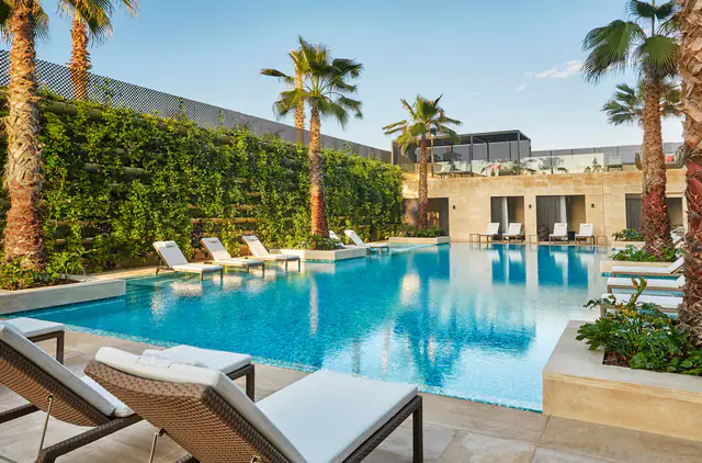 Four Seasons Hotel Casablanca, Casablanca — exterior and approach