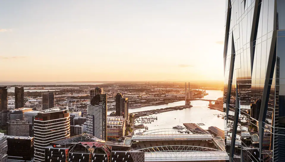 The Ritz-Carlton Melbourne city skyline