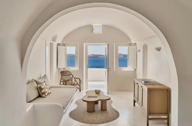 Mystique, a Luxury Collection Hotel, Santorini, Santorini — exterior and approach