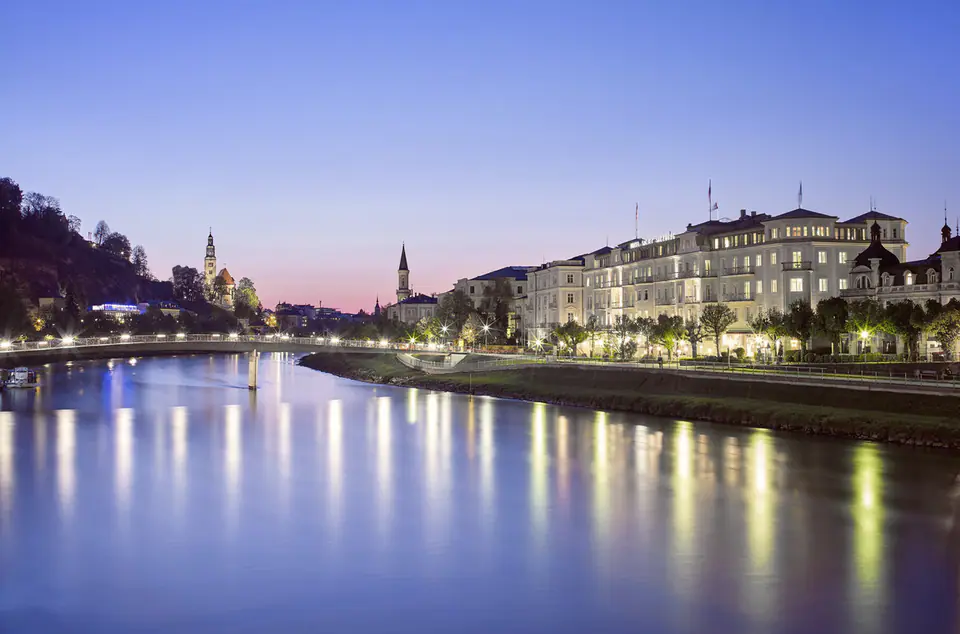 Hotel Sacher Salzburg on the Salzach