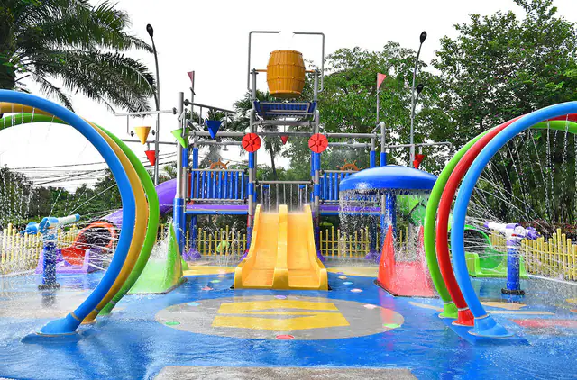 Children’s splash park at Shangri-La Jakarta