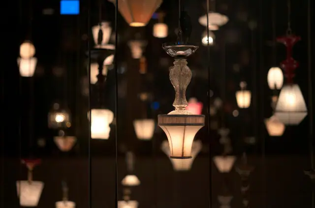 Lantern installation in The Gaia Hotel Bandung lobby